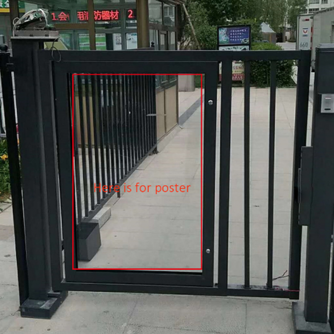 Van de de Poortklep van de schommelingsbarrière Automatische Turnstiles DC24V 4.5A voor de Ingang van de Douanecontrolepost